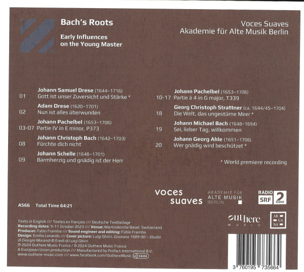 Trackliste, außerdem Angaben zu den Mitwirkenden.