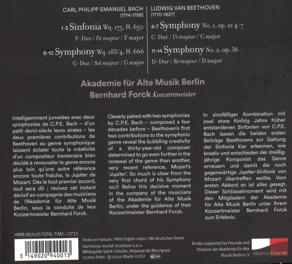 Texte zu den Werken, außerdem Angaben zu Komponisten, Werken und Mitwirkenden.