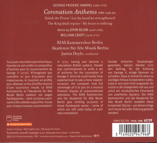 Texte zu den Werken. Außerdem Angaben zu den Komponisten, den Werken und den Mitwirkenden.