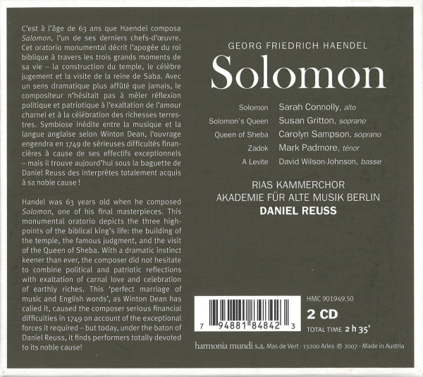 Texte zum Werk sowie Informationen zu Komponist, Werk und Mitwirkenden.