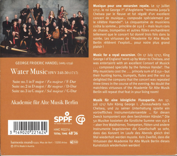 Texte zum Werk, außerdem Informationen zu den Werken. Oben ein kleine Foto eines Ensembles mit Musikinstrumenten.