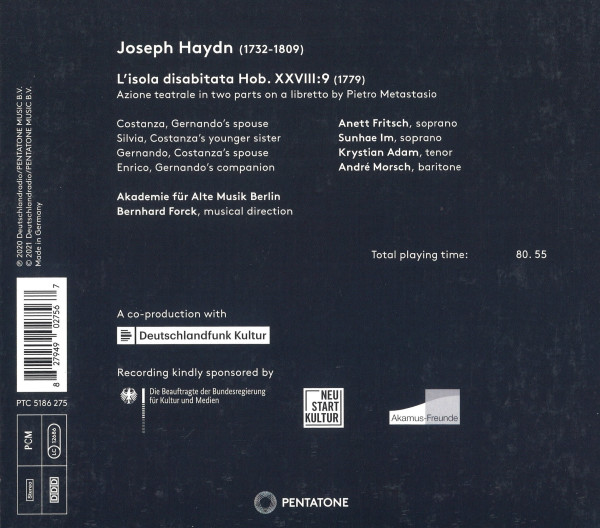 Angaben zu Komponist, Werk und Mitwirkenden.