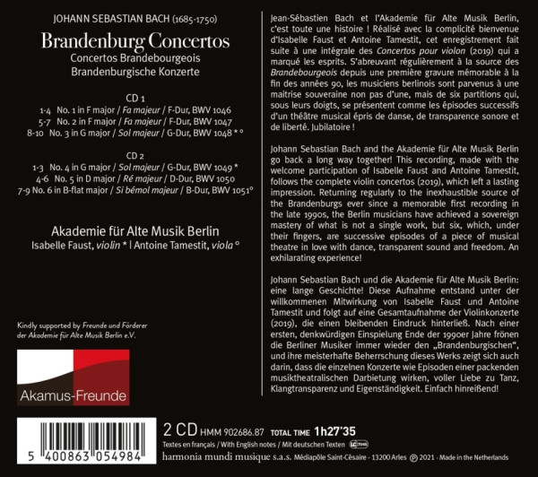 Angaben zu Komponist, Werk und Mitwirkenden.