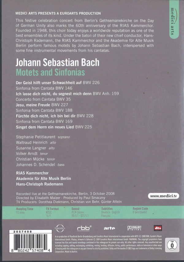 Informationen zu Werk, Komponist und Mitwirkenden.