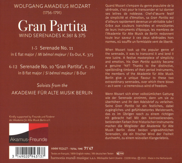 Texte zum Werk. Information zu Komponist und Mitwirkenden sowie eine Trackliste.